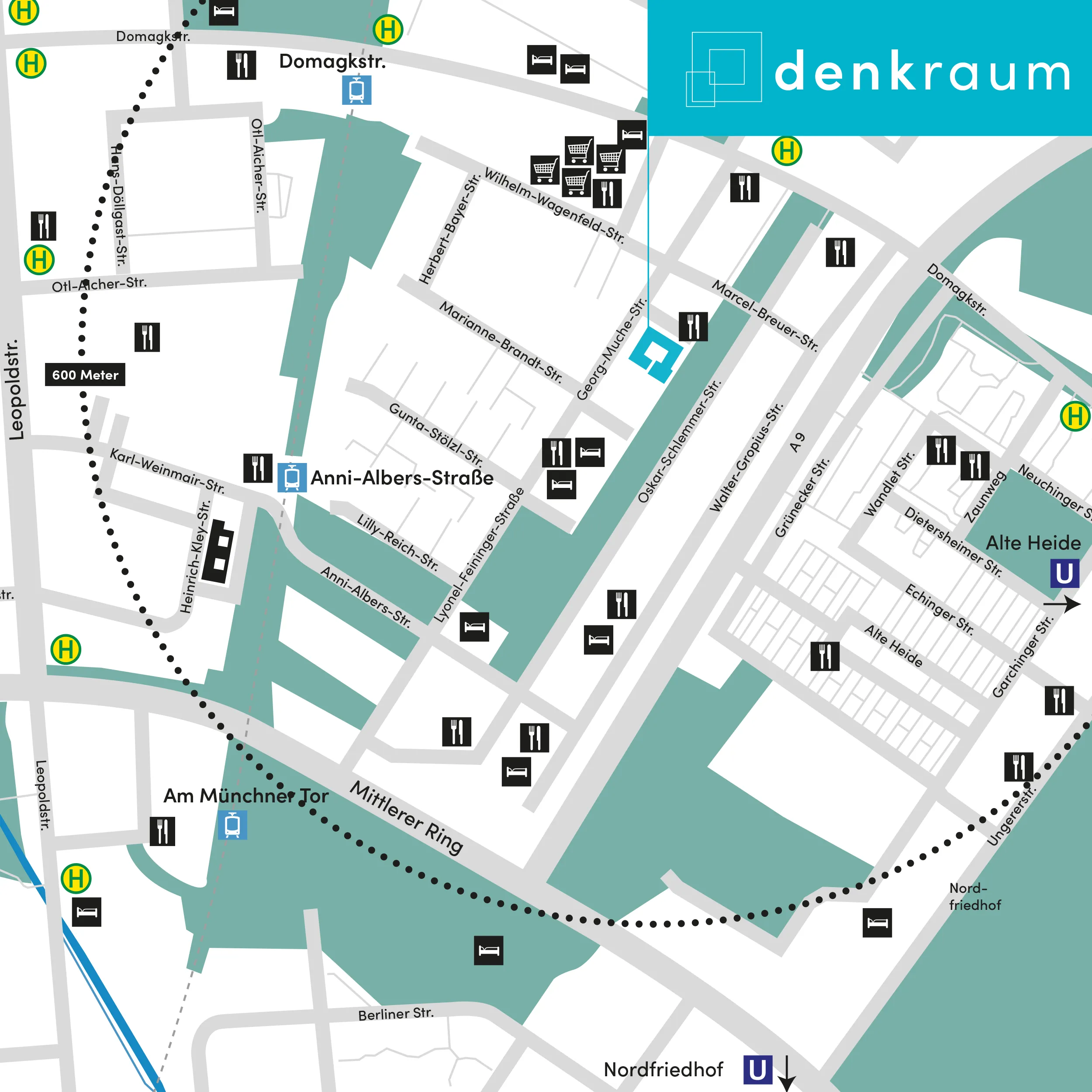 denkraum München Umfeldplan